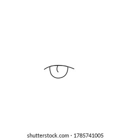 Tongue Out, Line Art Vector, Black and White