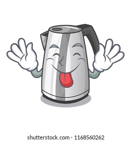 Tongue out mascot cartoon household kitchen electric kettle