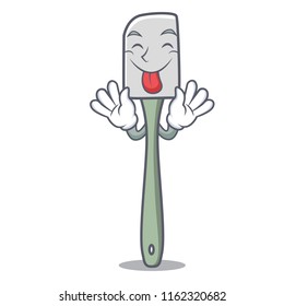 Tongue out mascot silicone spatula for mixing food