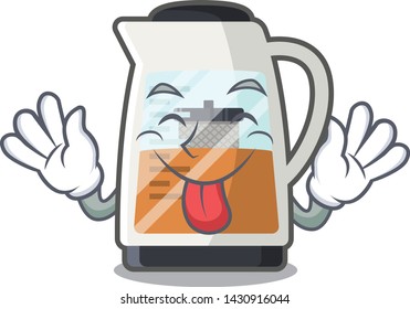 Tongue out tea maker in the character refrigerators