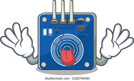 Tongue out touch sensor toy