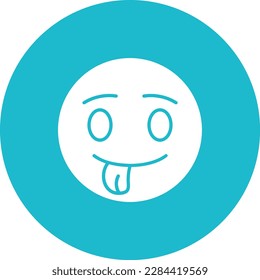 Tongue Out vector icon. Can be used for printing, mobile and web applications.