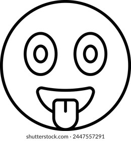 Tongue Out vector icon. Can be used for printing, mobile and web applications.