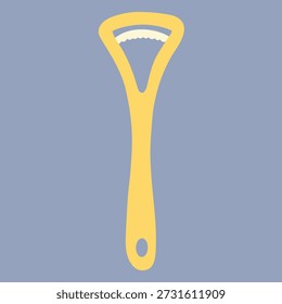 Raspador de lengua Ilustración vectorial dibujada a mano