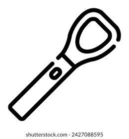 tongue scraper Line Icon Background White