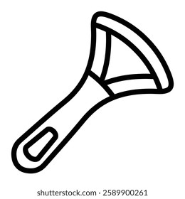 Tongue Scraper Vector Line Icon Design For Personal And Commercial Use