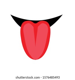 Tongue Simple Illustration Clip Art Vector Stock Vector (Royalty Free ...