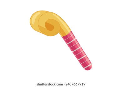 Tongue Trumpet New Year Sticker