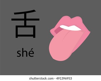tongue vector