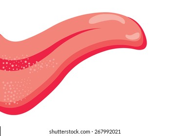 tongue vector drawing
