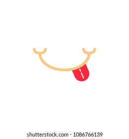 tongue vector icon