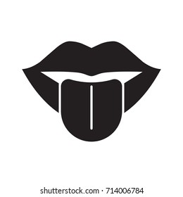 Tongue Vector Icon.