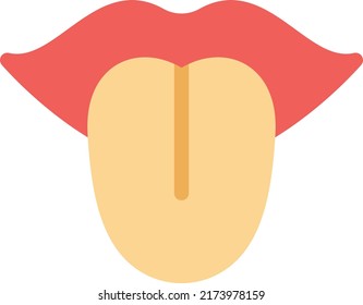 tongue Vector illustration on a transparent background.Premium quality symbols.Stroke vector 
icon for concept and graphic design.
