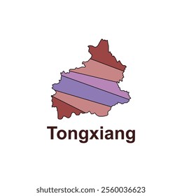 Tongxiang map. vector map of the China Country. Borders of for your infographic. Vector illustration design template