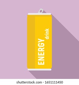 Tonic energy drink icon. Flat illustration of tonic energy drink vector icon for web design