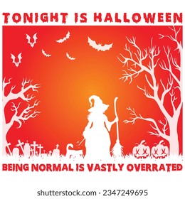 Tonight is Halloween Halloween tshirt Design