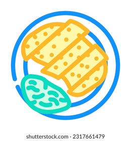 tonkatsu japanese food color icon vector. tonkatsu japanese food sign. isolated symbol illustration