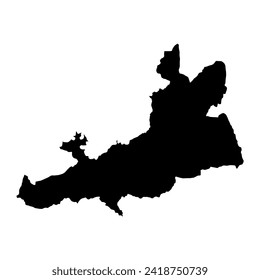 Tonkolili District map, administrative division of Sierra Leone. Vector illustration.