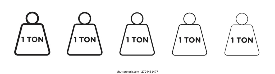 Tonne Symboldesign in dünnen bearbeitbaren Strichstil für Grafikarbeiten