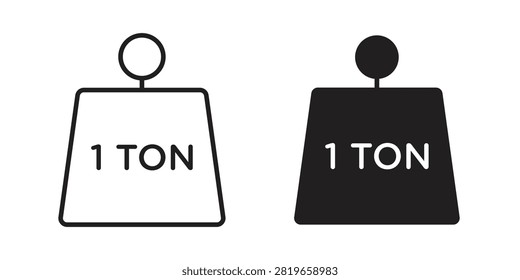 Tonne icon editable design set