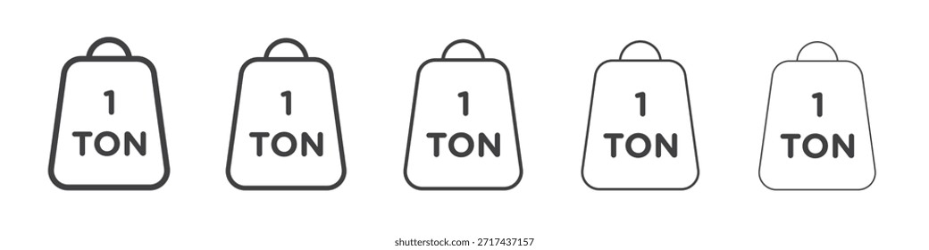 Tonne Symbol in linearen Strichen Konzept