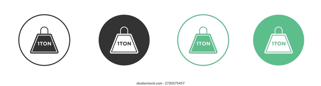 Tonne icon pictograms. Vector eps 10