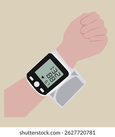 Tonometer zur Blutdruckmessung.Digital Sphygmomanometer