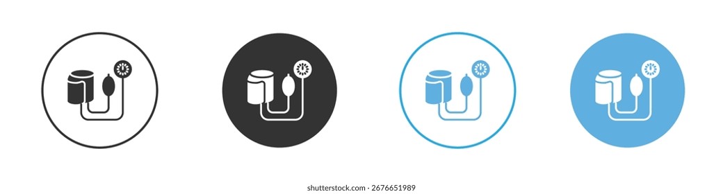 Icono de tonómetro. Plantilla de diseño de iconos gráficos