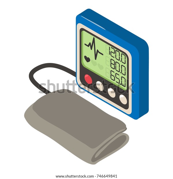 Tonometer Icon Isometric Illustration Tonometer Vector Stock Vector ...