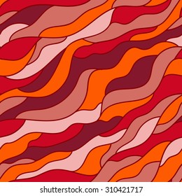 Tons vector seamless pattern of orange burgundy red pastel shades