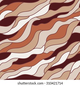 Tons vector seamless pattern in pastel shades of brown milk