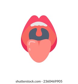 Tonsil icon in vector. Illustration