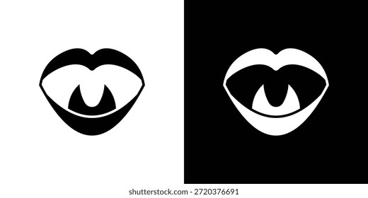 Icono de amigdalitis para App y Branding.