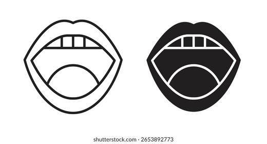 Tonsillitis icon vector illustration on a transparent background.