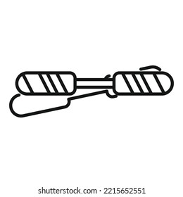 Tonsillitis sticks icon outline vector. Throat tonsil. Mouth anatomy