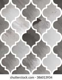 Tony watercolor abstract seamless texture. Modern stylish vector pattern. Repeating background. Grey and white painting textured backdrop.
