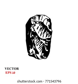 tool of ancient man in the Paleolithic. Paleolithic Flint