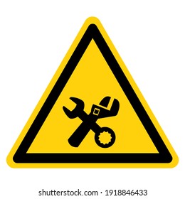Signo de símbolo de área de herramienta, Ilustración vectorial, Aislar en etiqueta de fondo blanco. EPS10