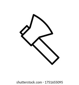 Tool, ax icon. Simple line, outline vector elements of camping icons for ui and ux, website or mobile application
