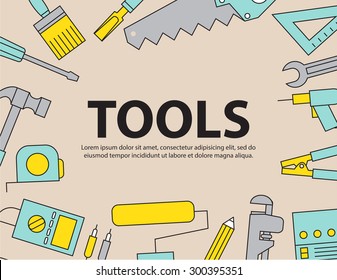 Tool Background Equipment ,vector