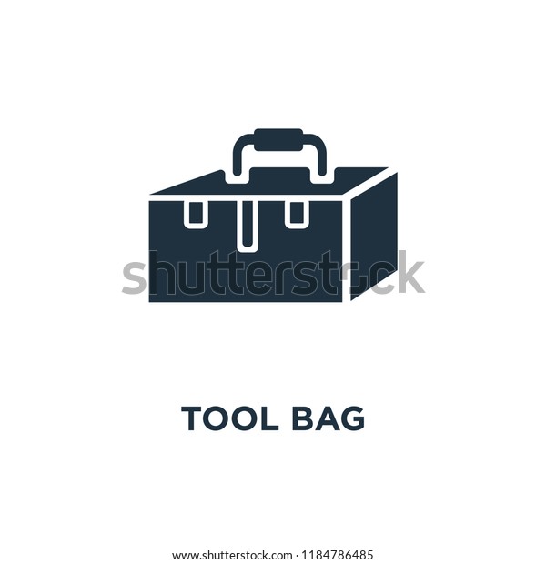 Tool Bag Icon Black Filled Vector Stock Vector (Royalty Free) 1184786485