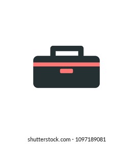 tool bag icon. Element of web icon with one color for mobile concept and web apps. Isolated tool bag icon can be used for web and mobile on white background