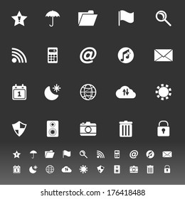 Tool Bar Icons On Gray Background Stock Vector (Royalty Free) 176418488 ...