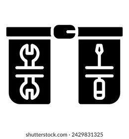 Tool Belt icon line vector illustration