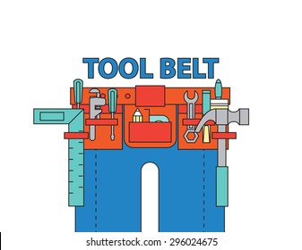 tool belt ,vector