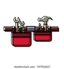 tool belt vector illustration