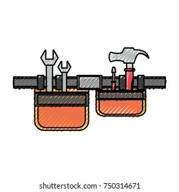 tool belt  vector illustration