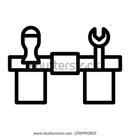Tool Belt Vector Line Icon Design For Personal And Commercial Use