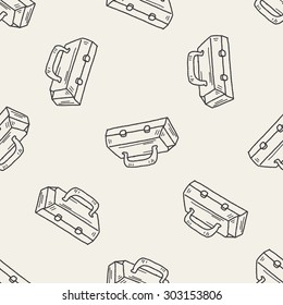 tool box doodle seamless pattern background