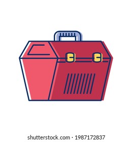 icono de equipo de caja de herramientas aislado